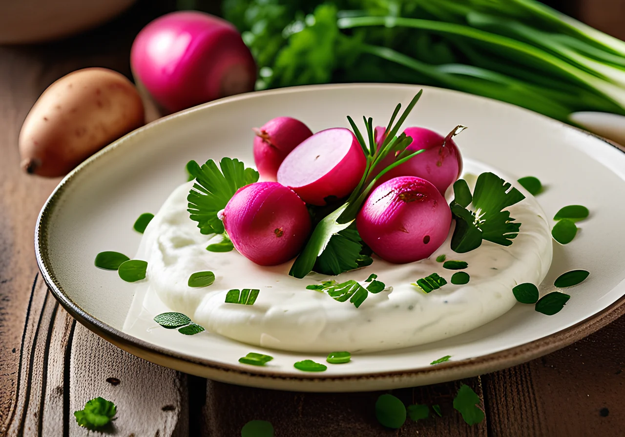 New Potatoes with Spring Quark