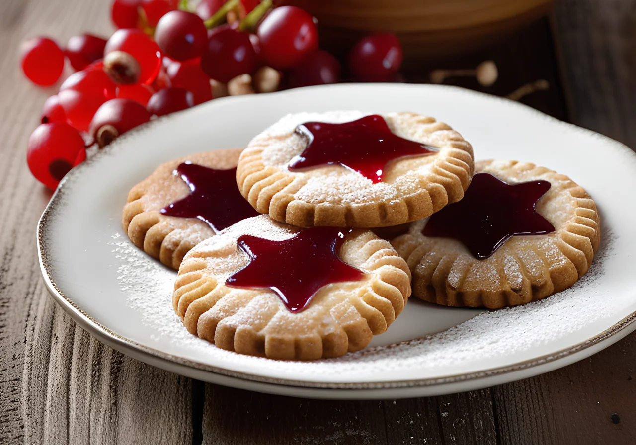 Hazelnut Jam Cookies