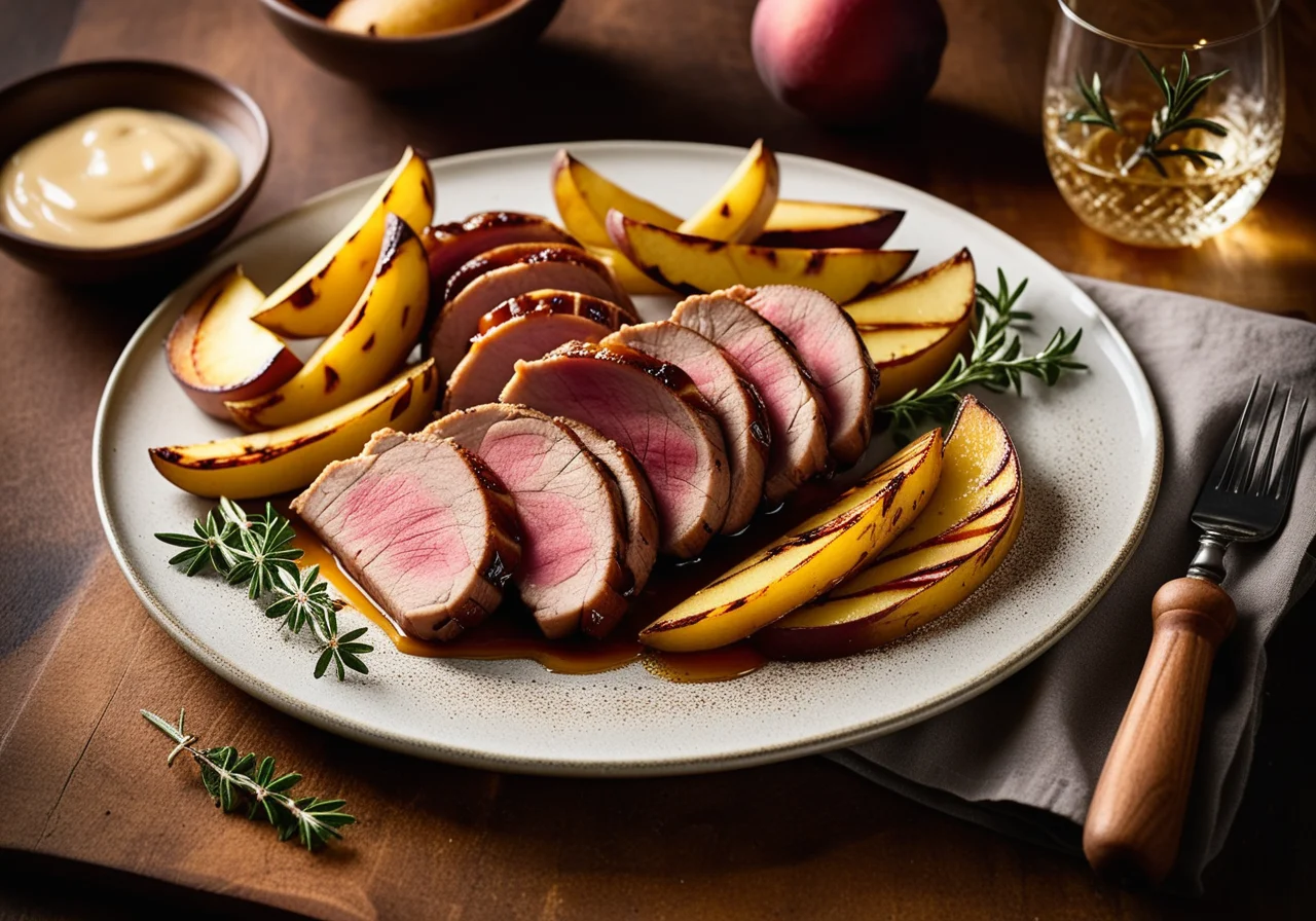 Pork Fillet with Potatoes and Pears