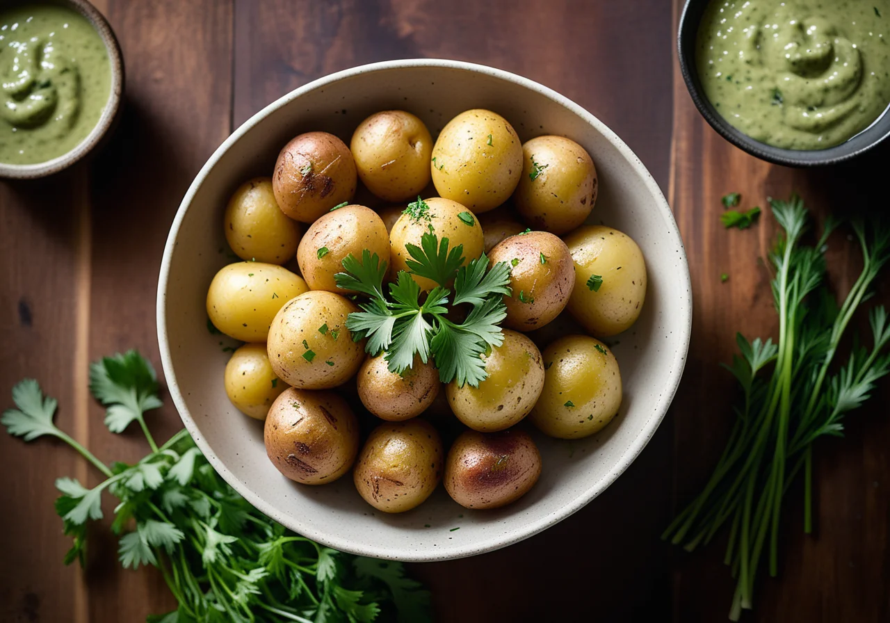 Potatoes with Herb Sauce