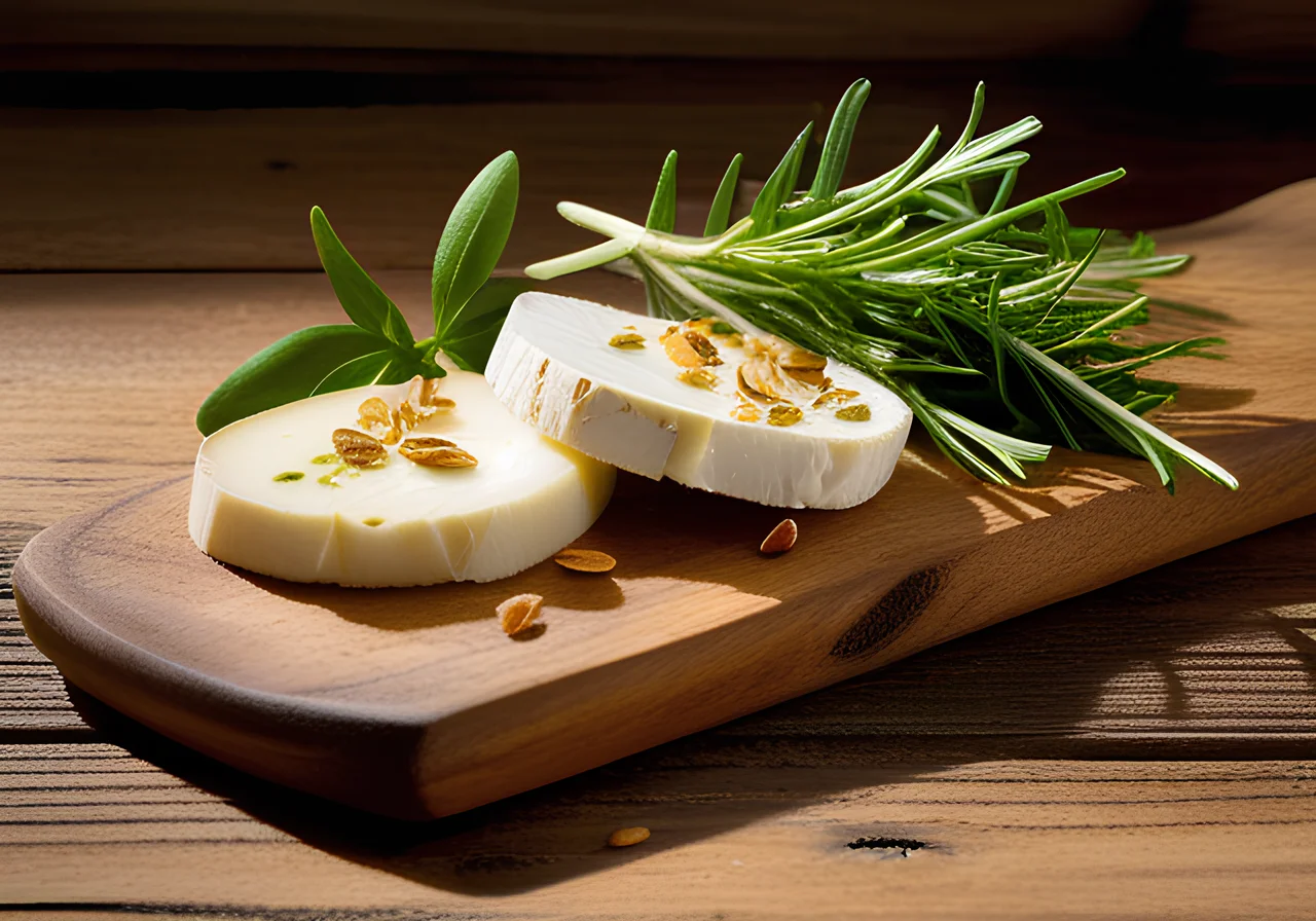 Goat Cheese with Almonds