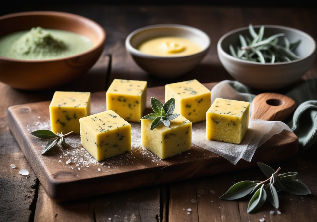 Sage Polenta Cubes