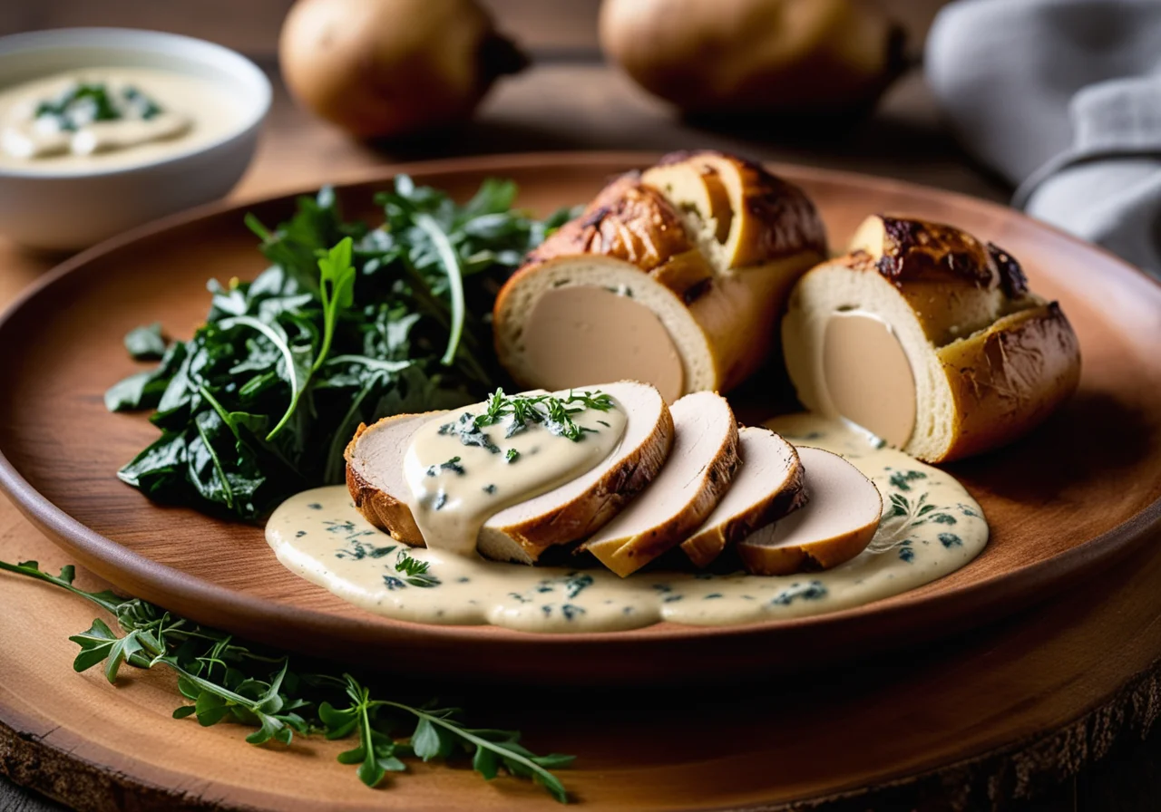 Chicken Breast with Swiss Chard Filling