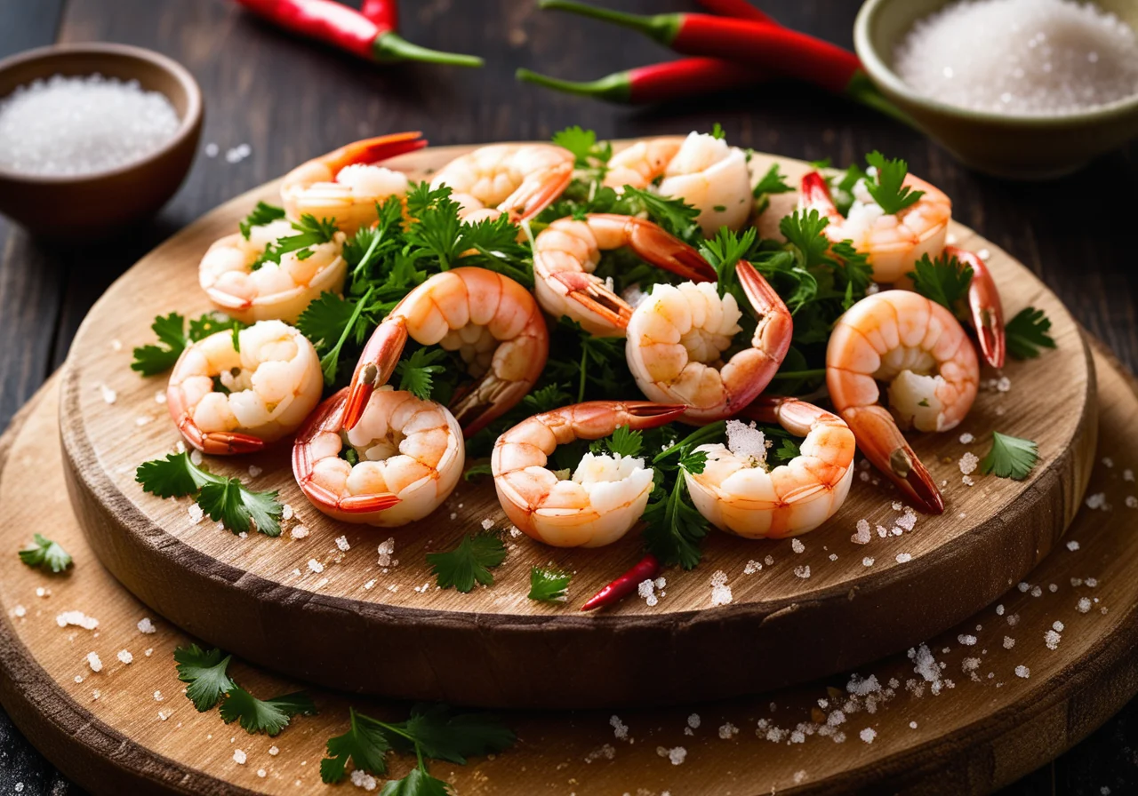 Shrimp with Garlic and Chili