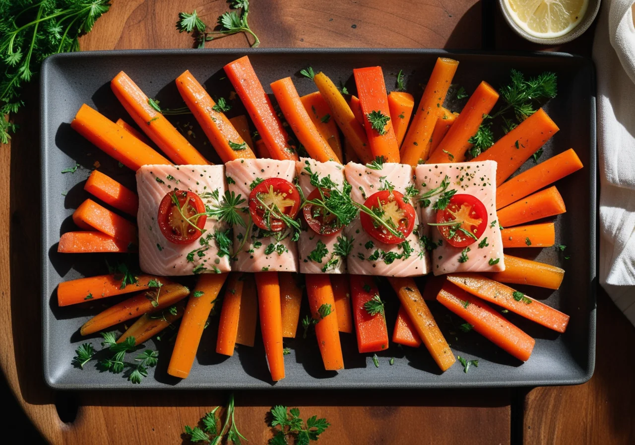 Steamed Trout with Vegetables