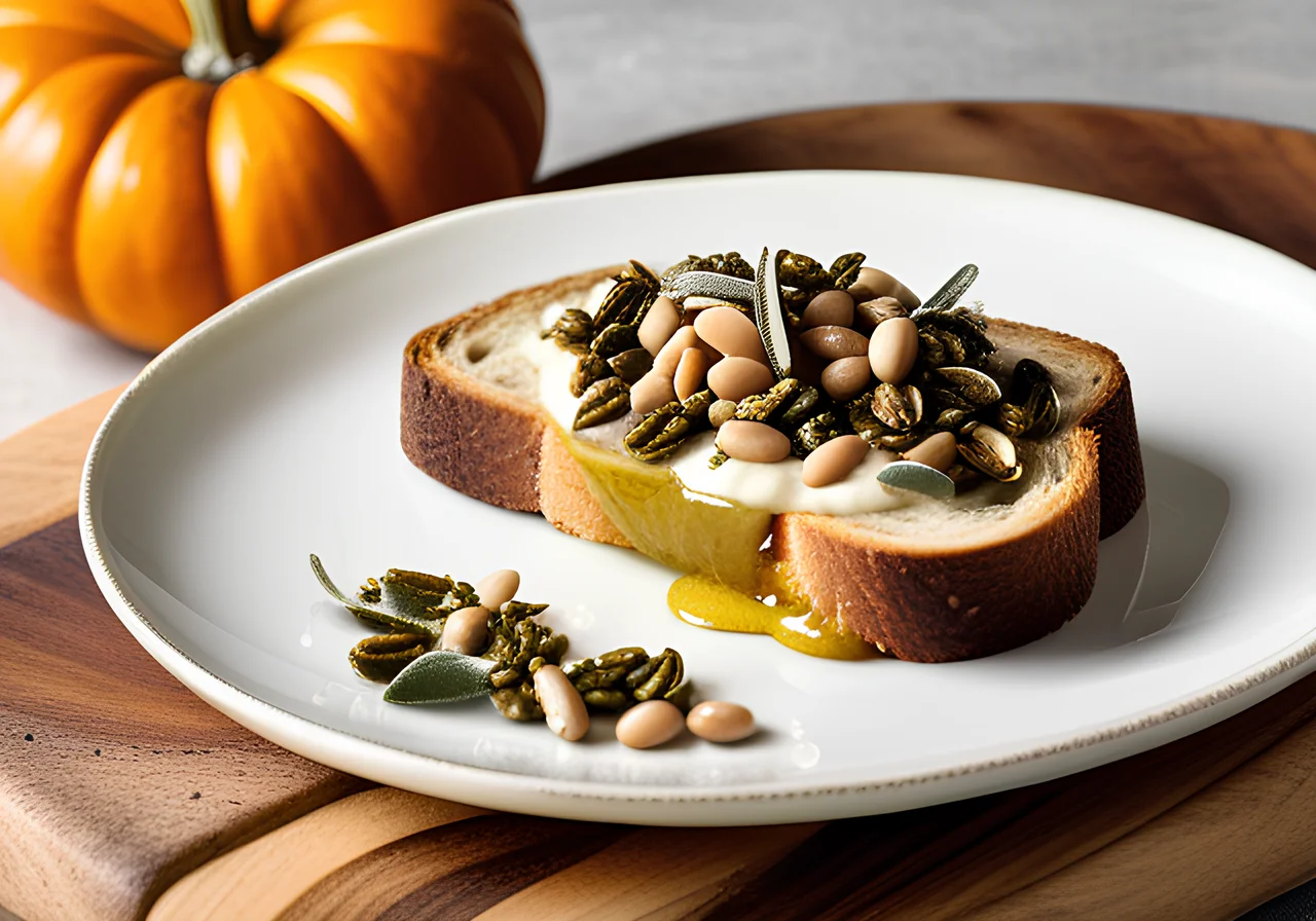 Roasted Bread with Bean Spread