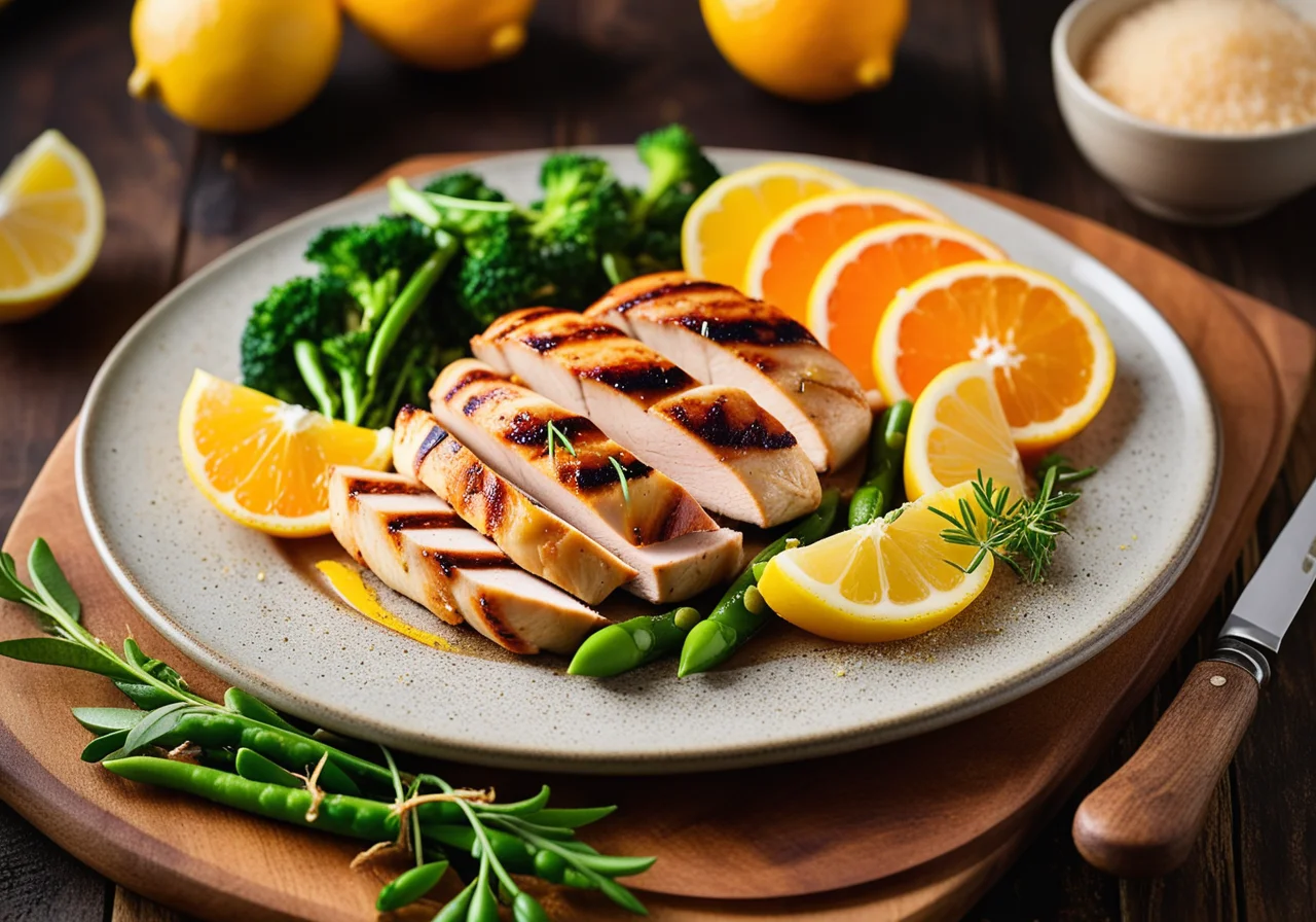 Lemon Chicken with Vegetables