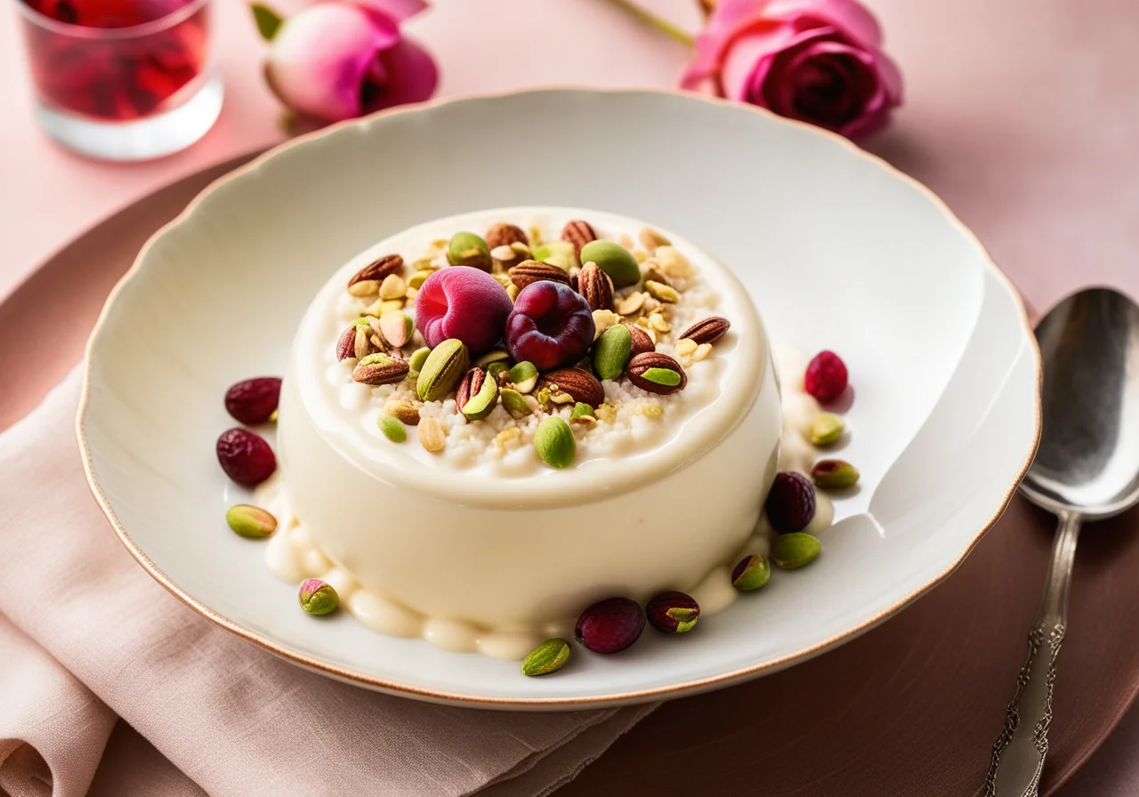 Rice Pudding with Lychees