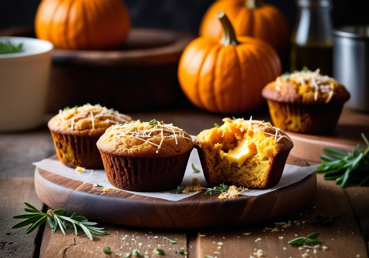 Pumpkin Cheese Muffins
