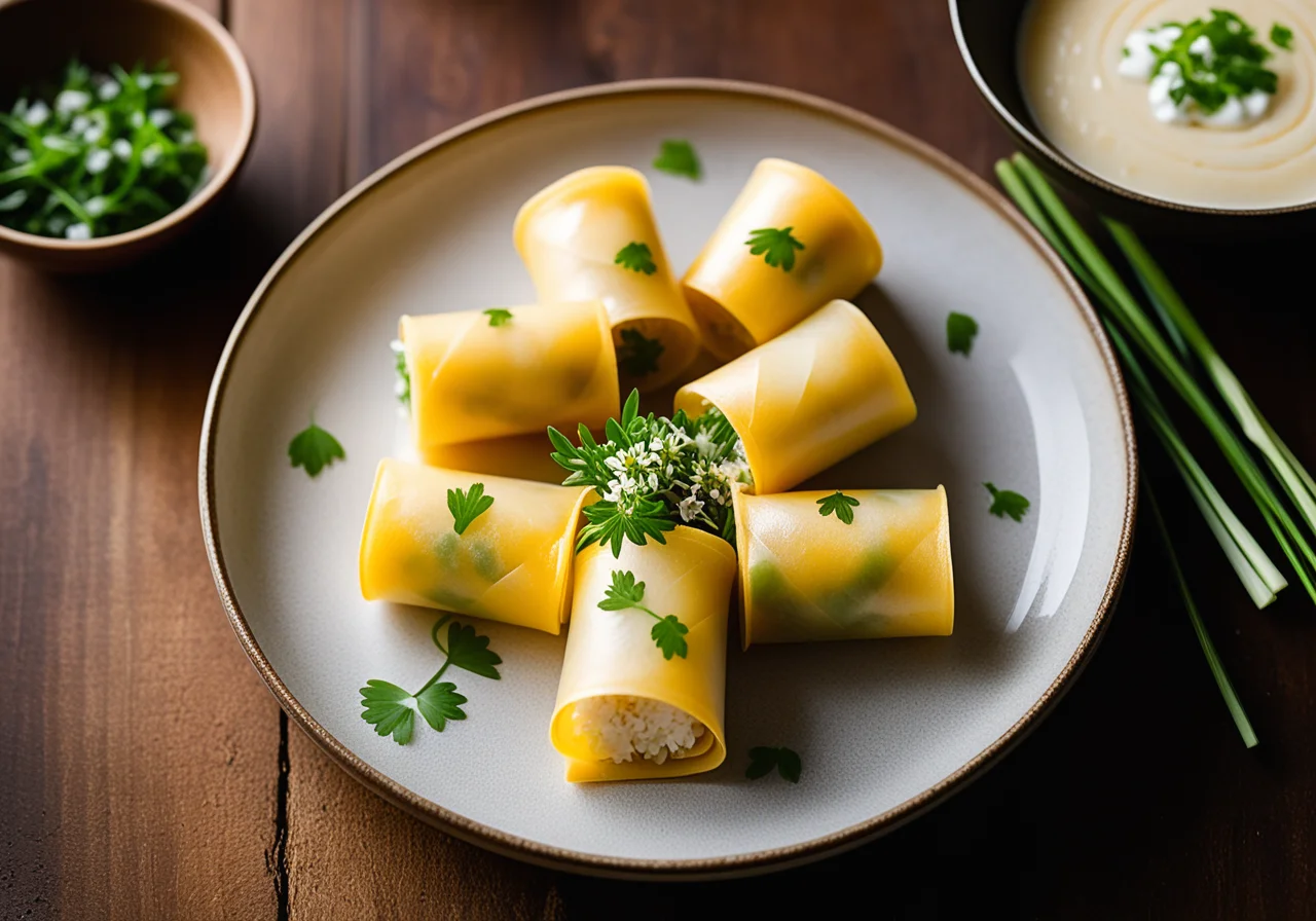 Cream Cheese in Rice Paper
