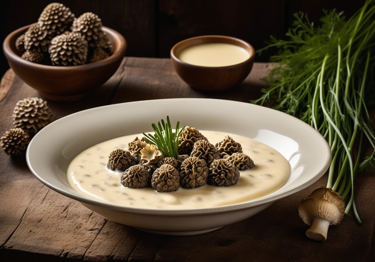 Morel Mushrooms in Cream Sauce