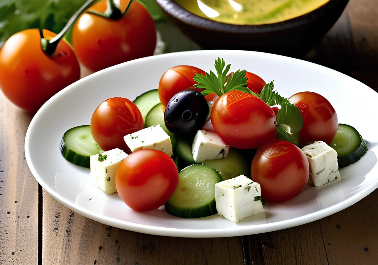 Tomato-Cucumber-Feta Salad