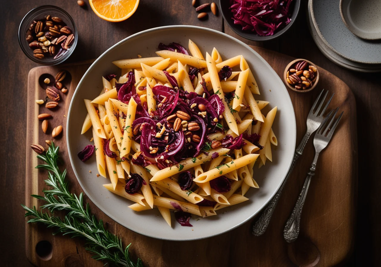 Penne with Radicchio