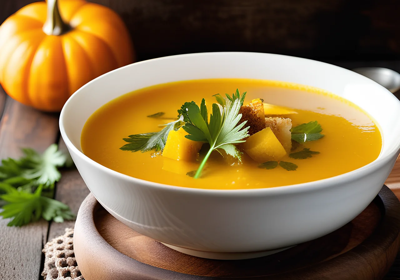 Pumpkin Soup with Pineapple and Curry