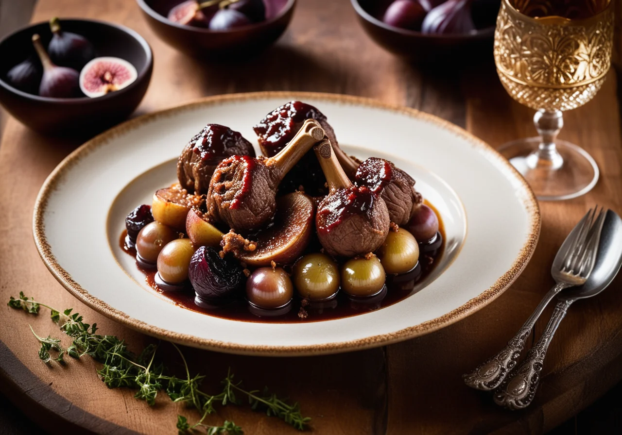 Braised Lamb with Figs