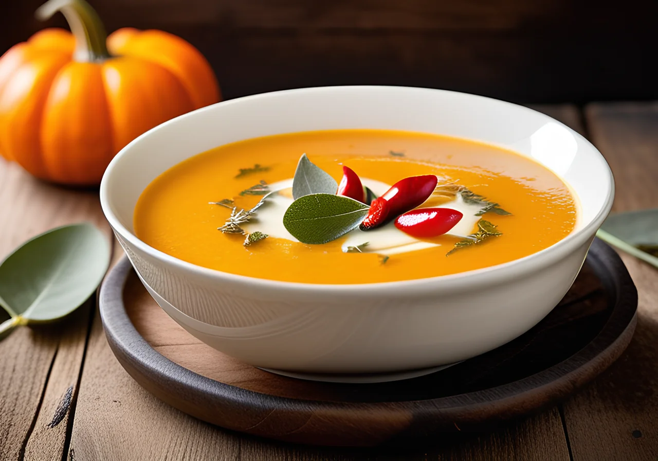 Spicy Pumpkin Cream Soup