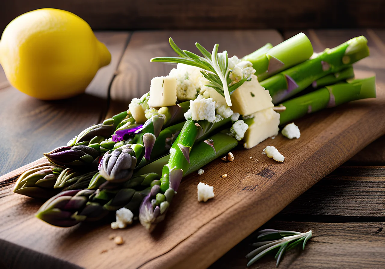 Quinoa Salad with Asparagus and Feta Cheese
