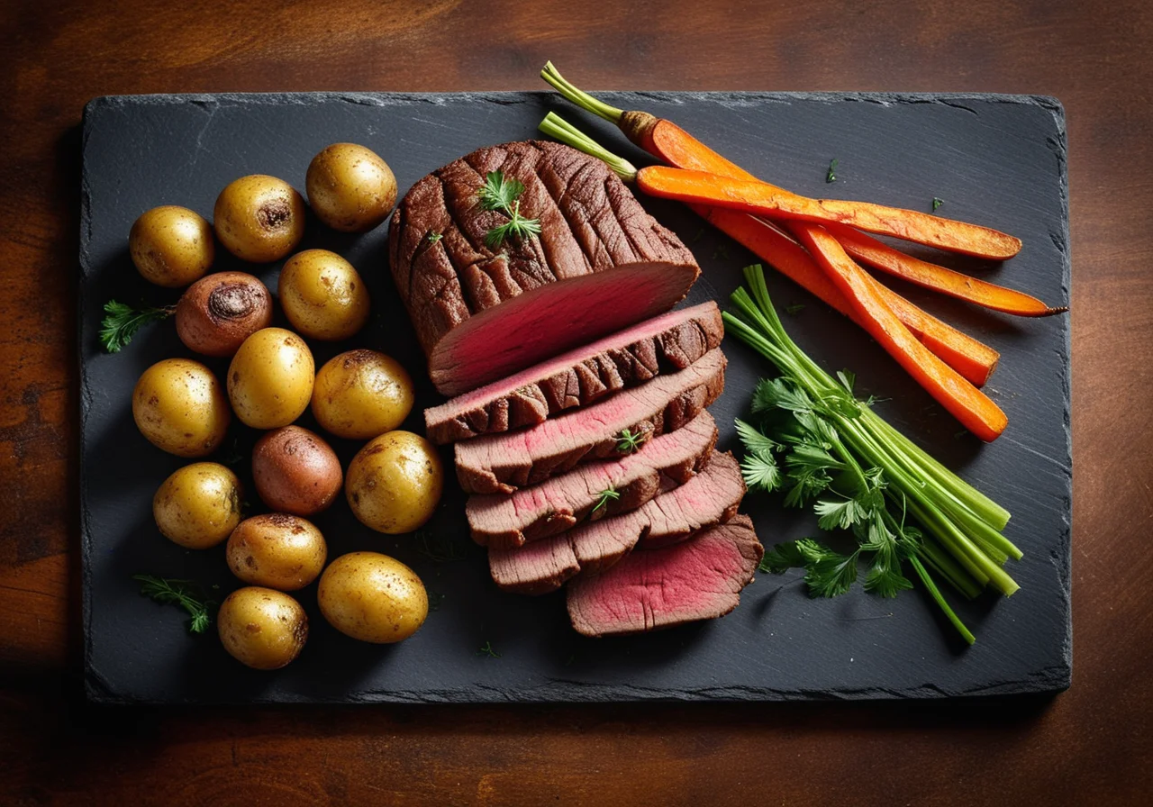 Tellerfleisch with Vegetables, Potatoes and Horseradish Sauce