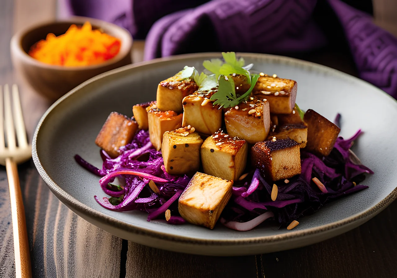 Low‑Carb Bowl with Marinated Tofu