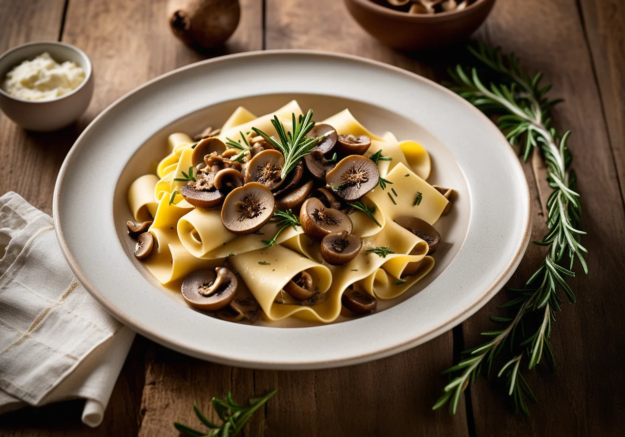 Pasta with Turkey Mushroom Ragout
