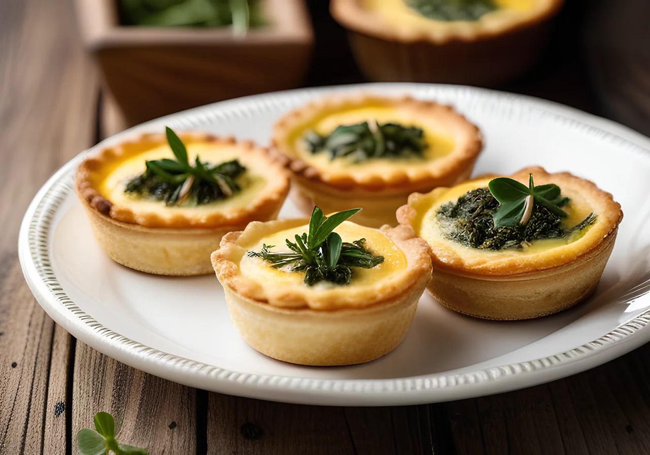 Mini Spinach Quiches