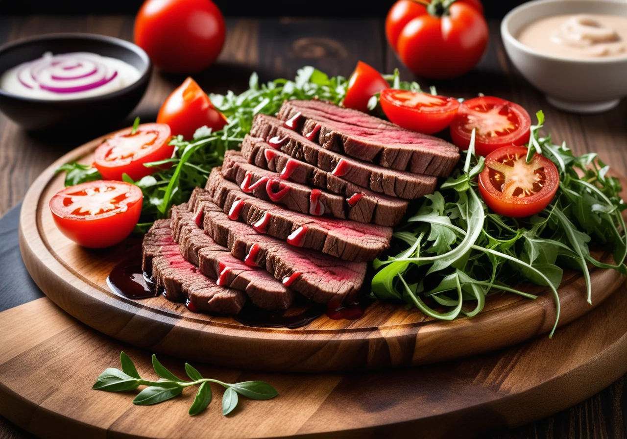 Beef Salad with Balsamic and Onions
