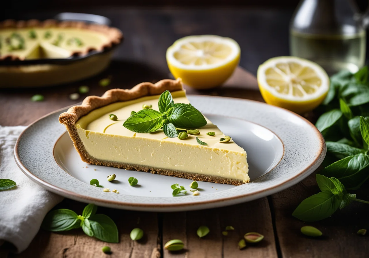 Buckwheat Tart with Pea Cream Cheese