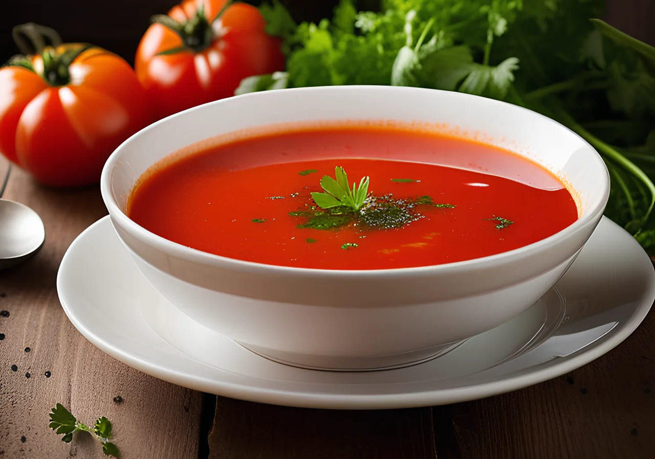 Tomato Soup with Couscous