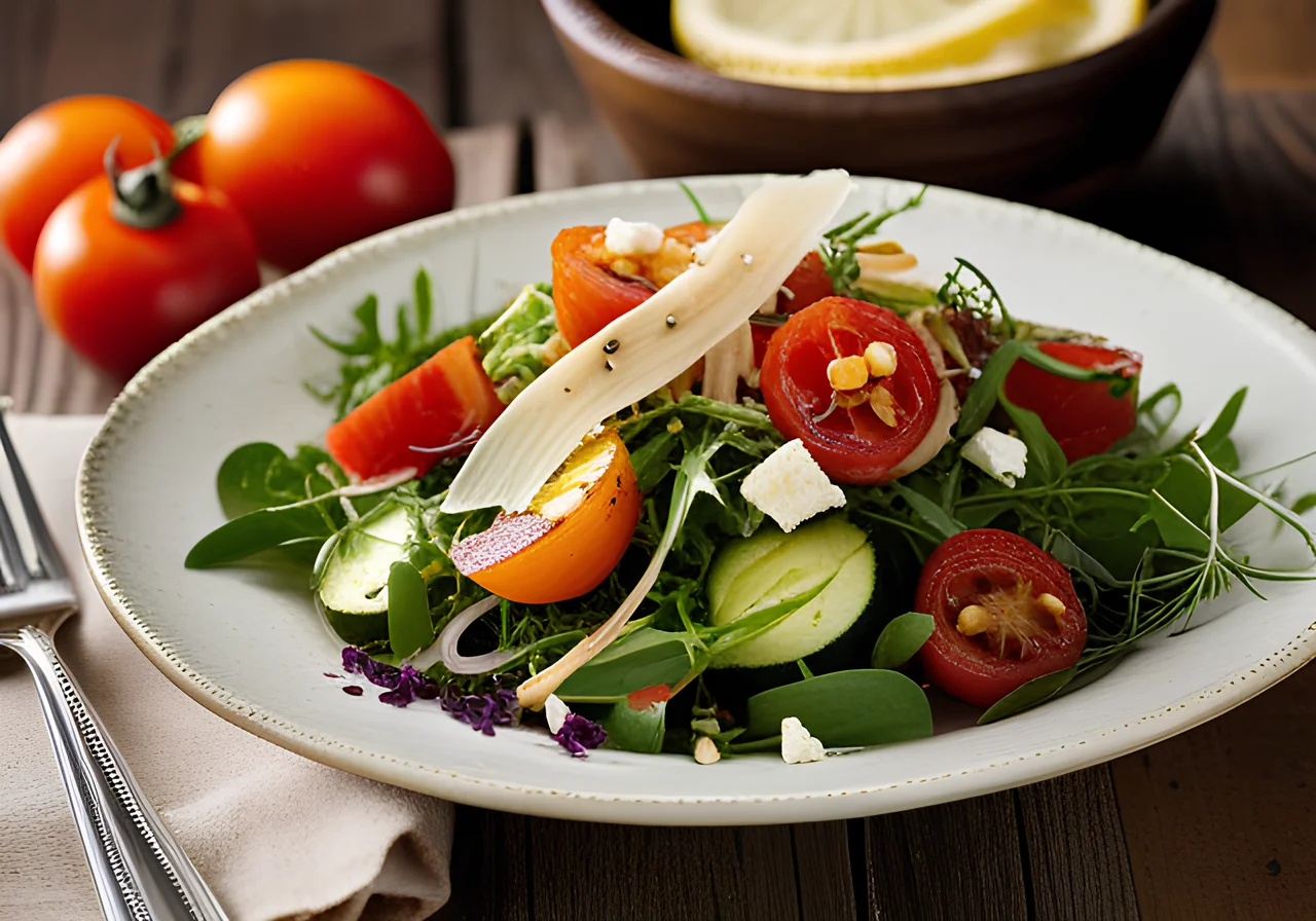 Mixed Salad with Dressing