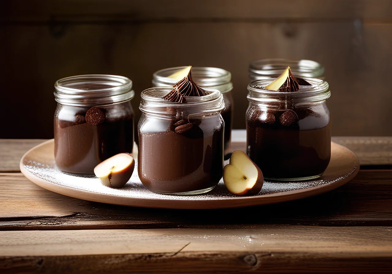 Small Chocolate Cakes in a Glass