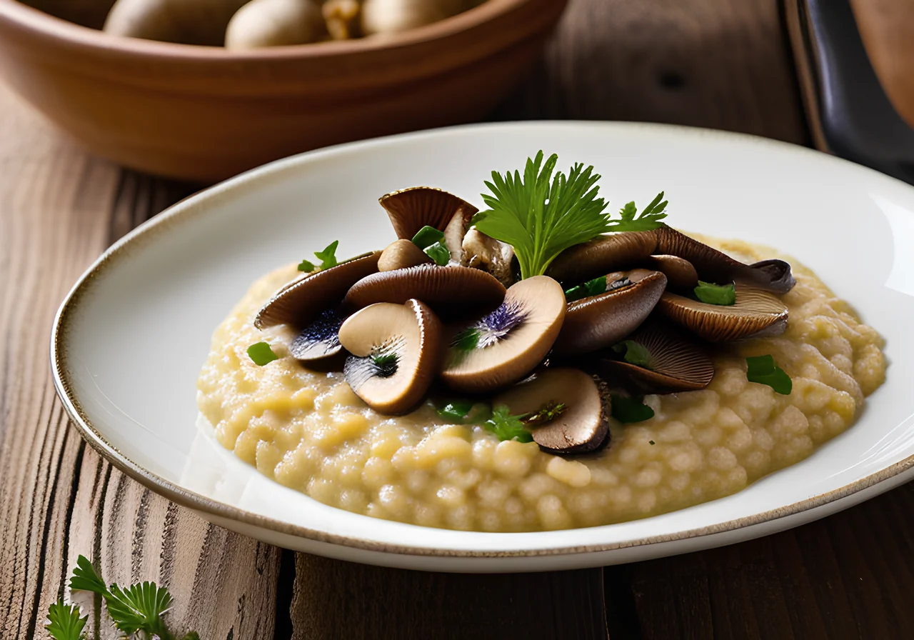 Savory Millet Porridge with Mushrooms