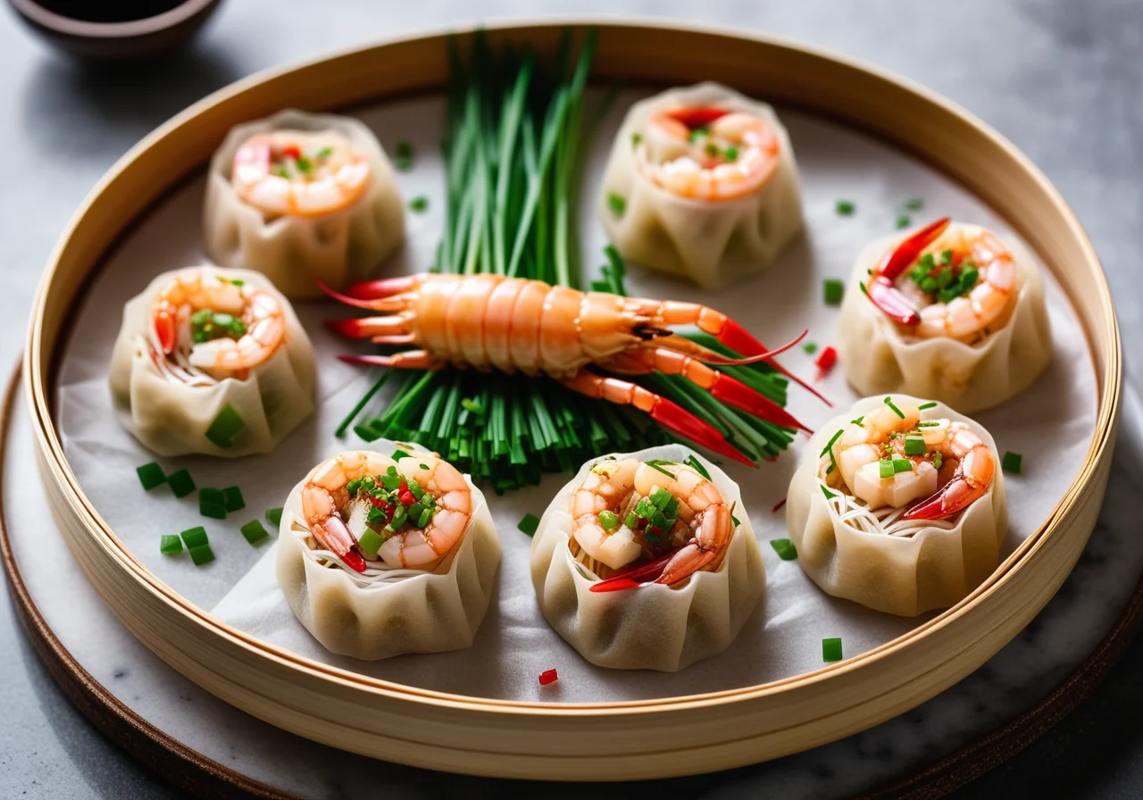 Dim Sum with Shrimp Filling