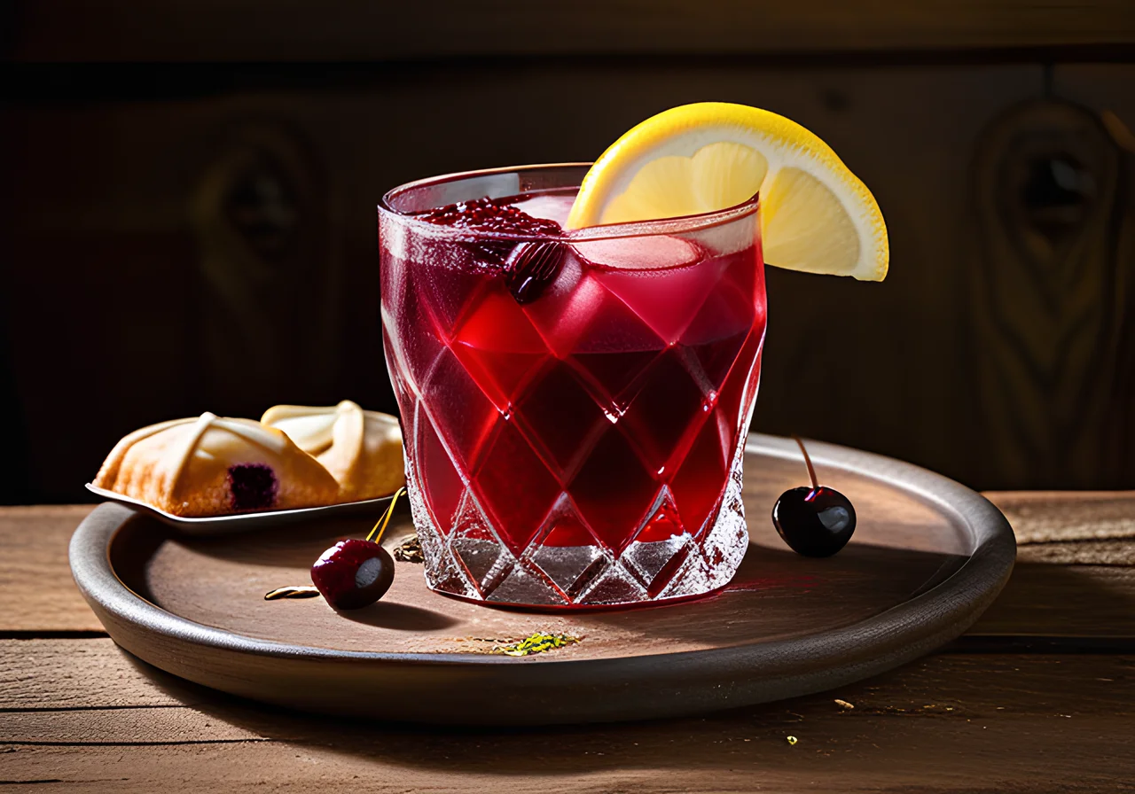Cherry-Elderberry Punch with Amaretto