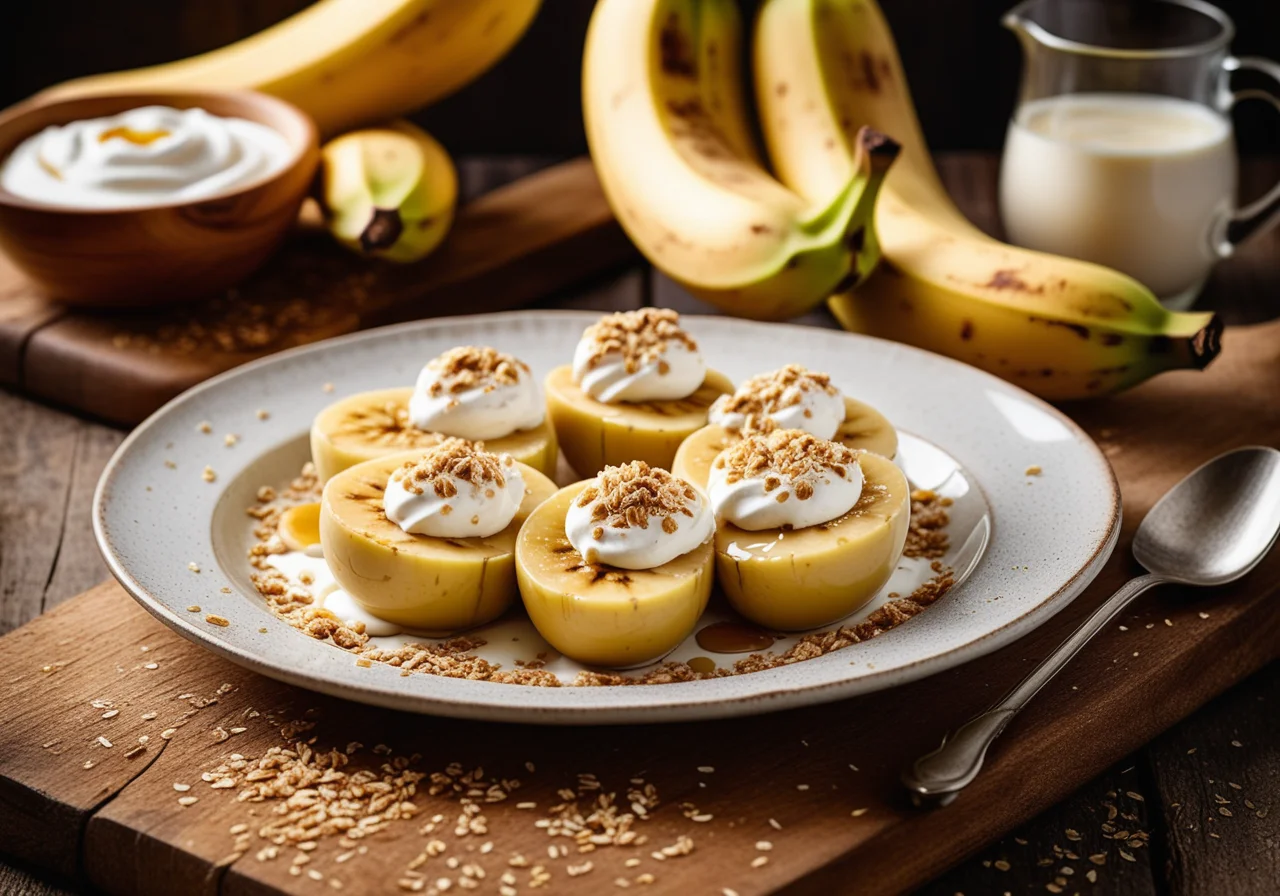 Baked Bananas with Quark