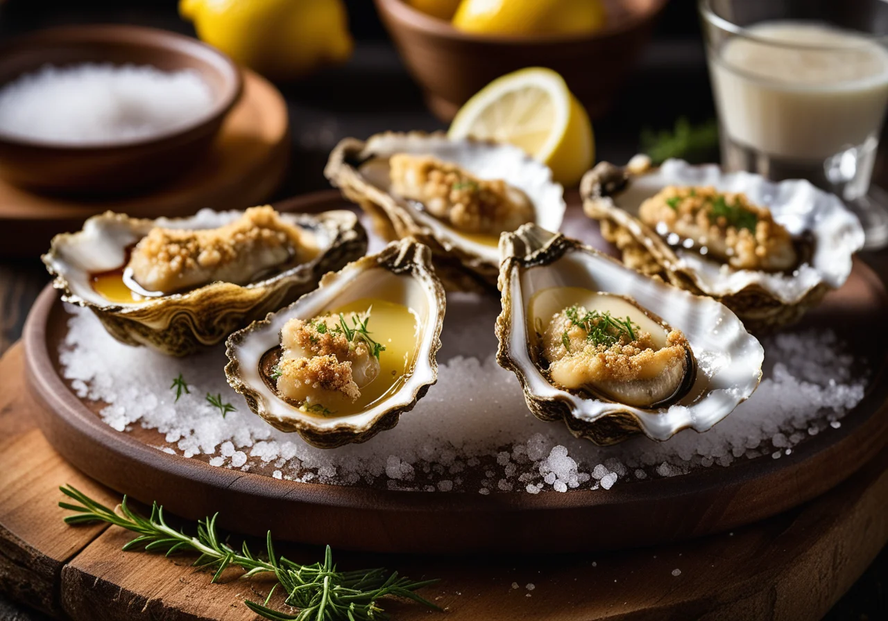 Baked Oysters for New Year's Eve