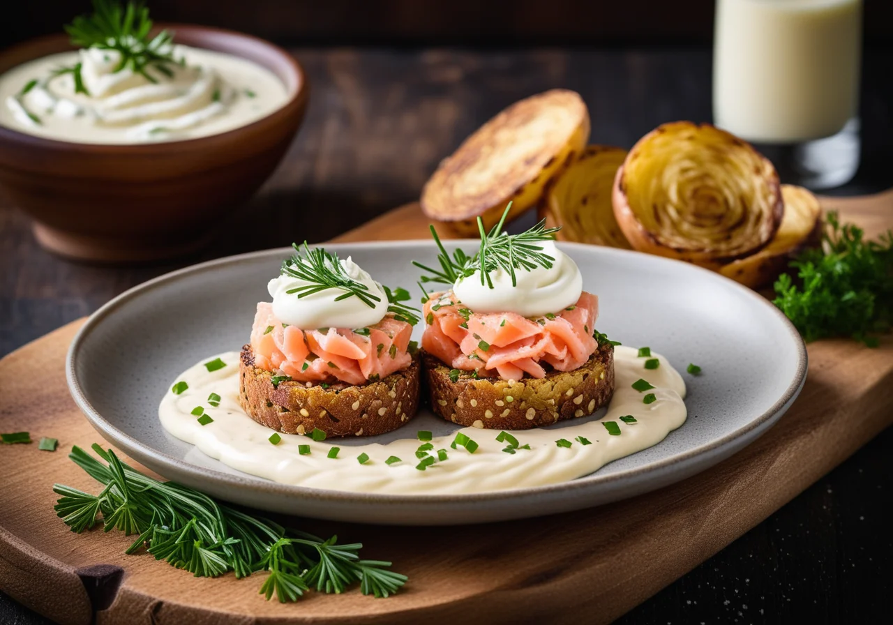 Salmon Tartare with Fried Potatoes