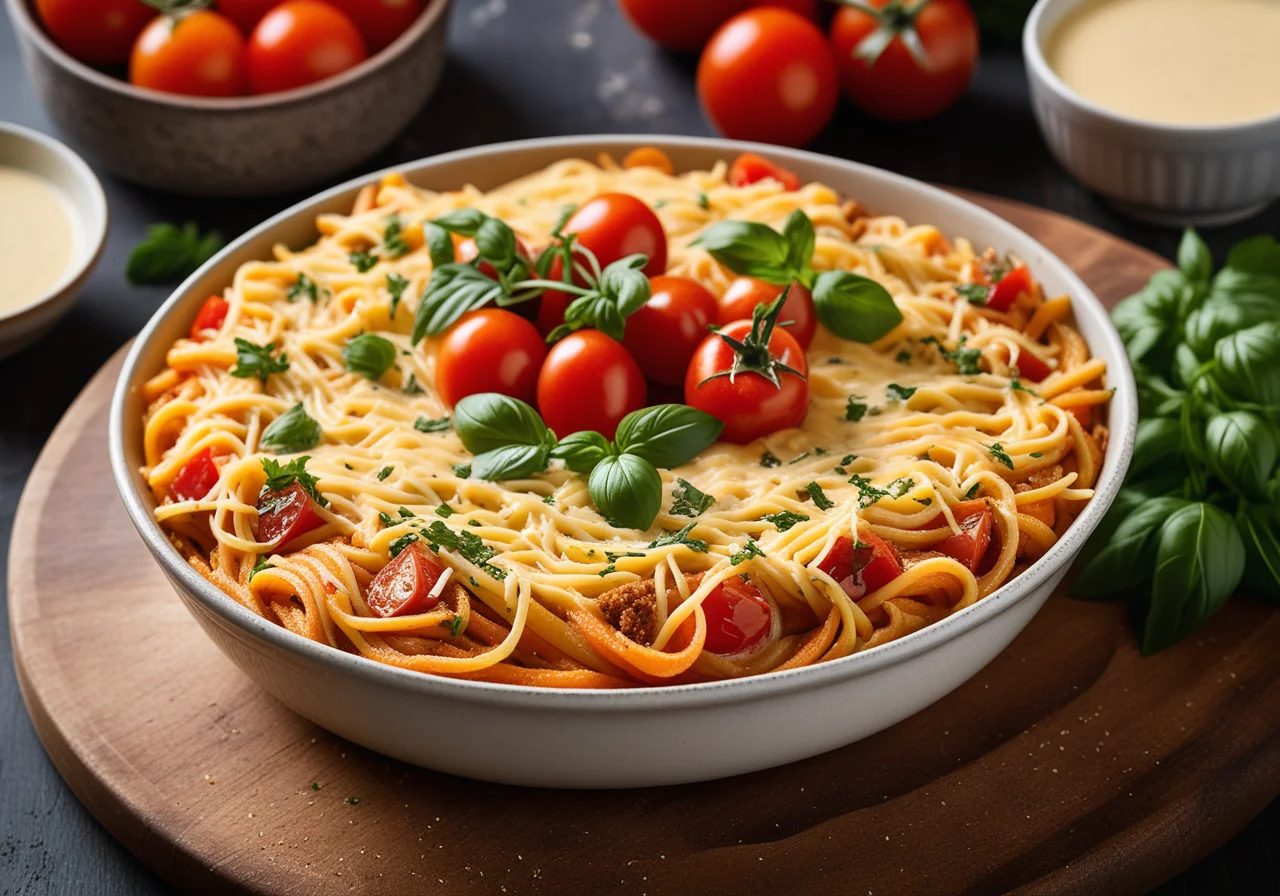 Noodle Gratin with Vegetables