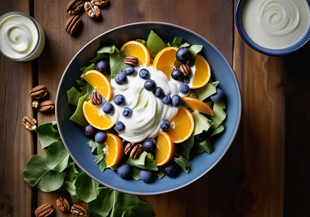 Cheese, Chicory, Grape and Walnut Salad