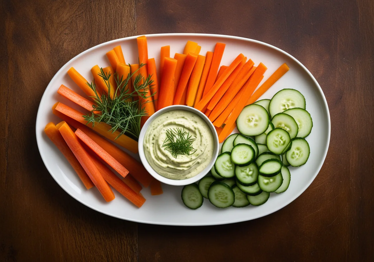Raw Vegetables with Quark Dip