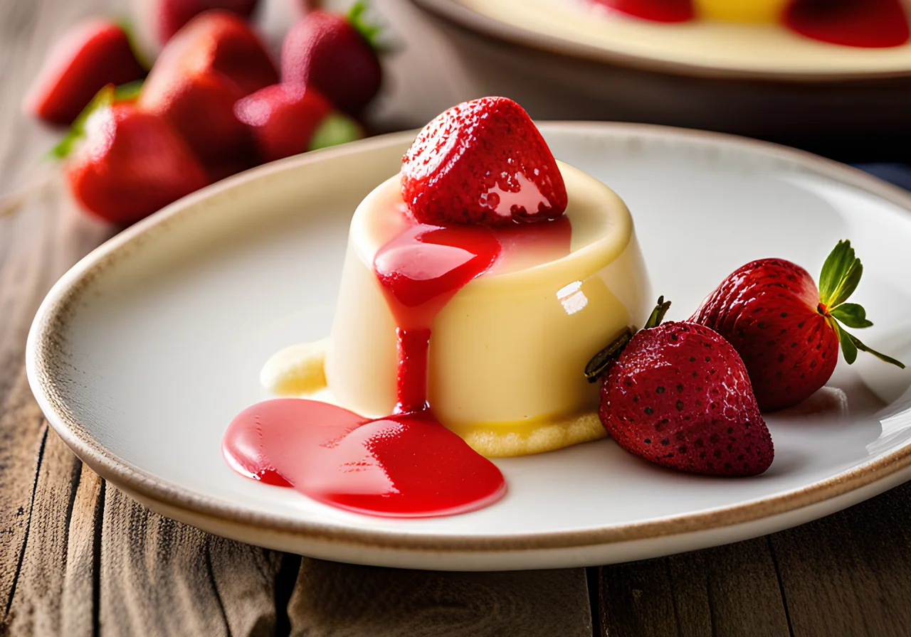 Zabaione with Strawberries
