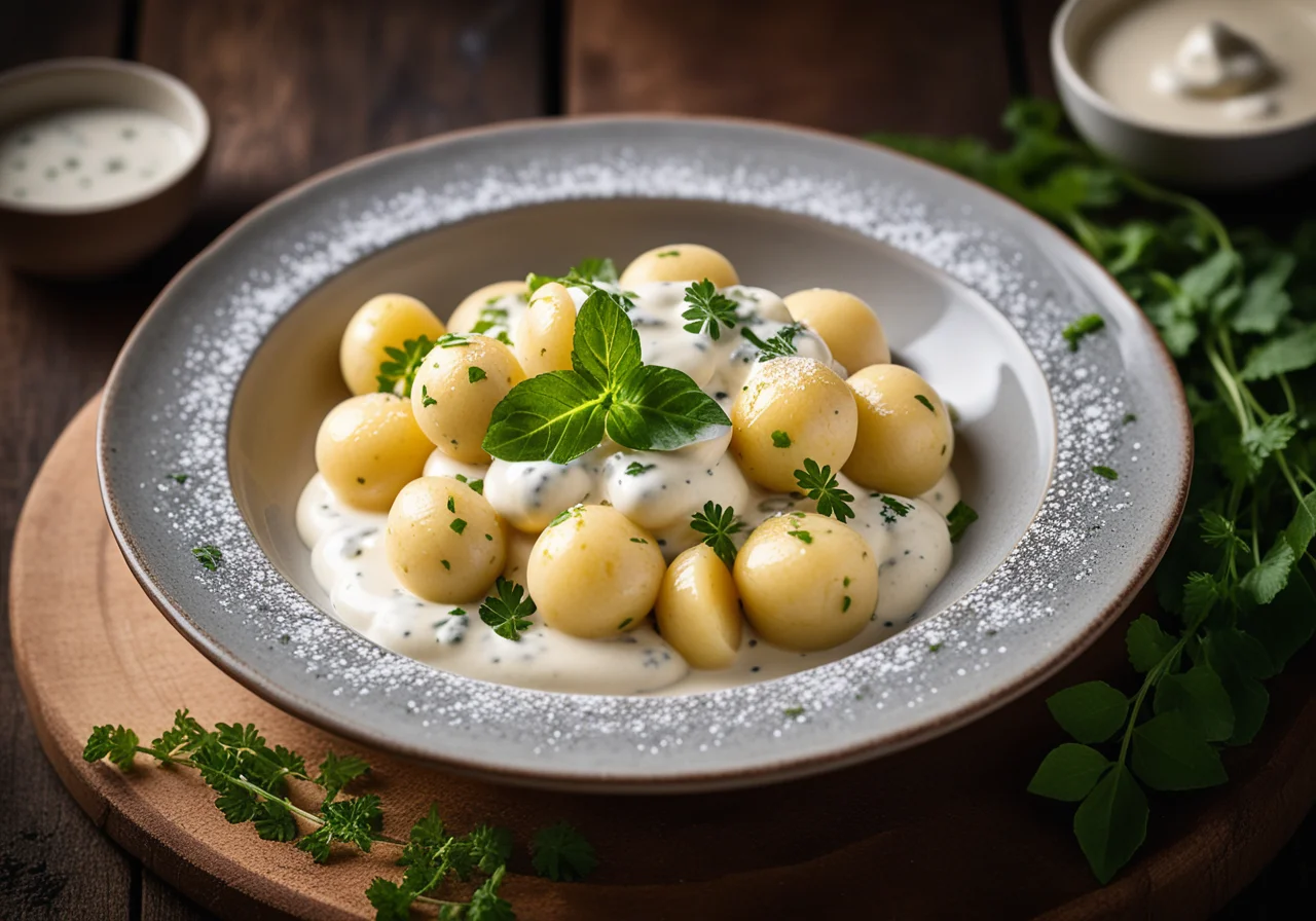Fast Gnocchi with Cream Sauce