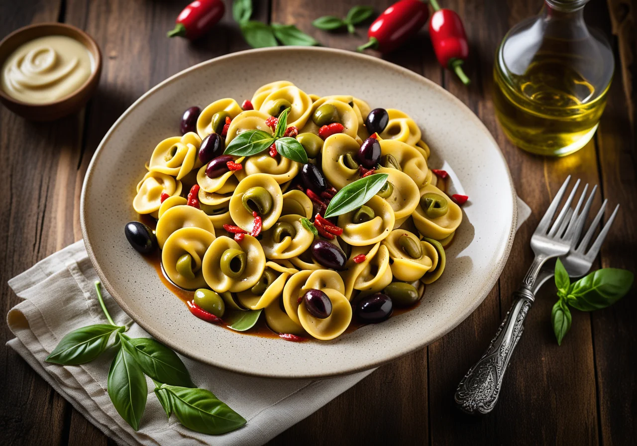 Tortellini with Olive Sauce