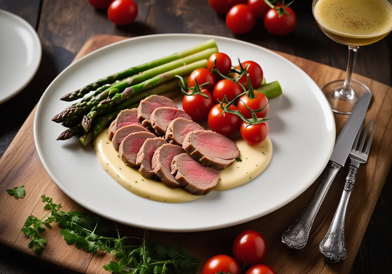 White Asparagus with Veal Tafelspitz