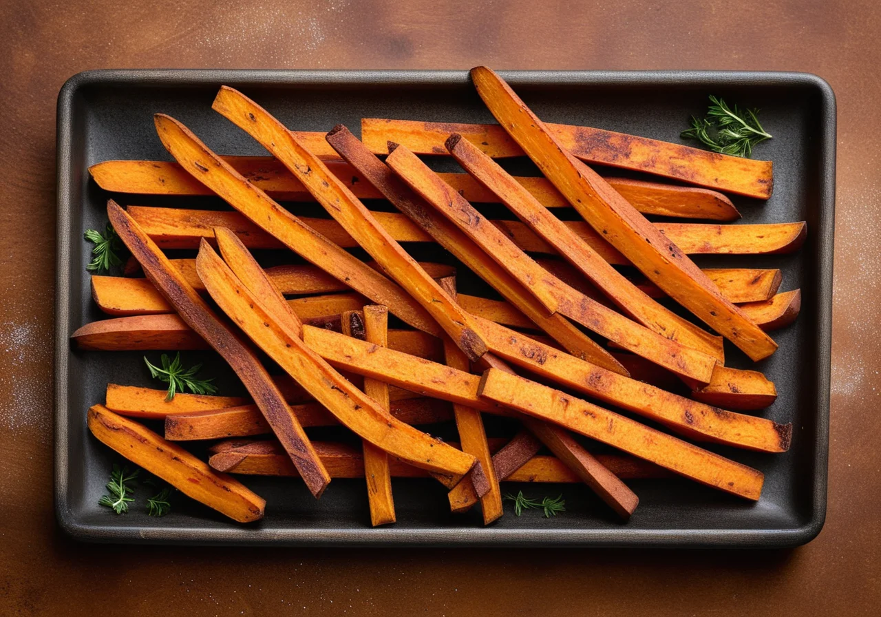 Oven‑Baked Sweet Potato Fries