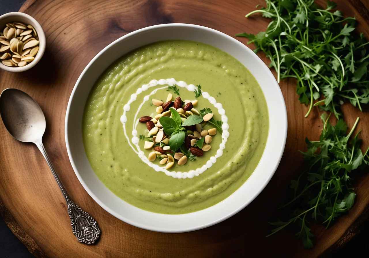 Pea Soup with Avocado