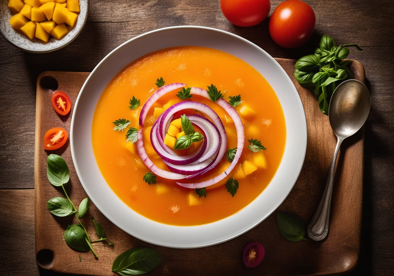 Fragrant Mango Gazpacho