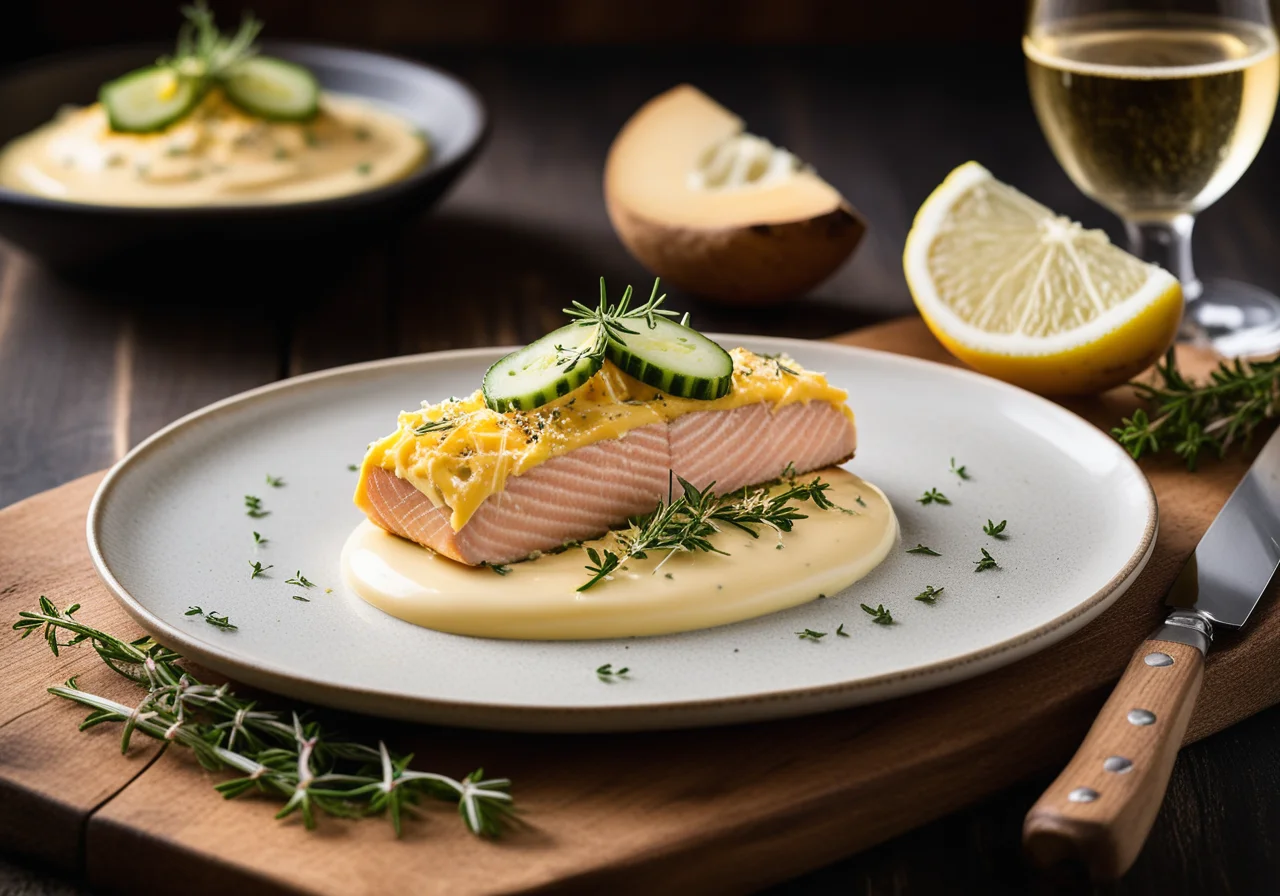 Oven Trout Fillets with Potato‑Cheese Crust