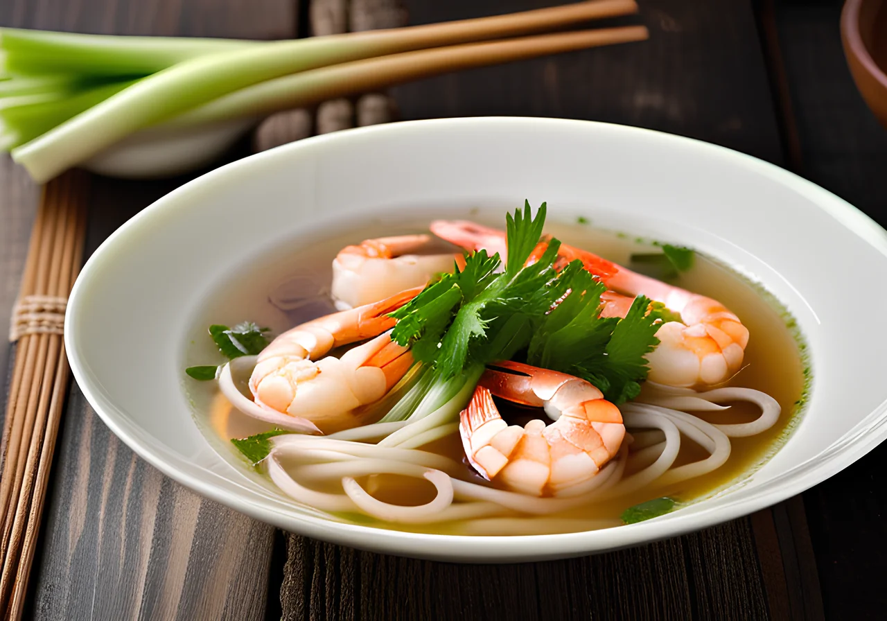 Glass Noodle Soup with Shrimp