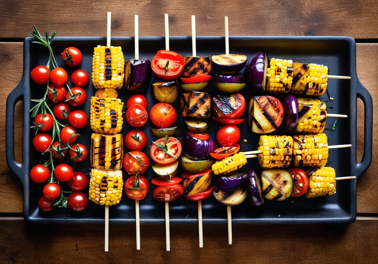 Vegetable Skewers with Potatoes