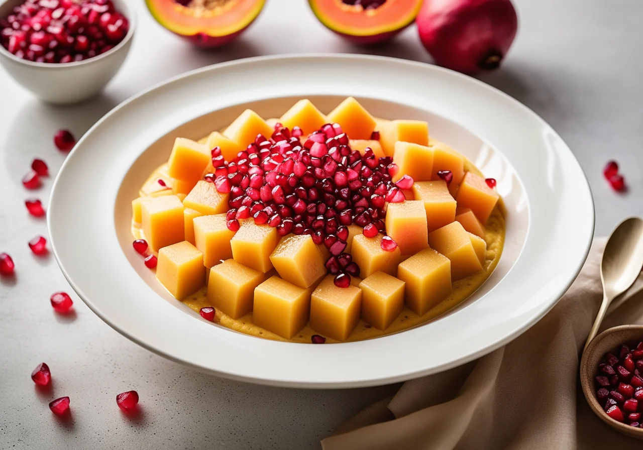 Sweet Curry with Melon and Pomegranate